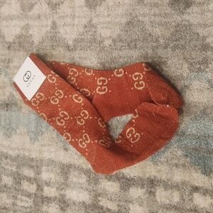 GG Gucci red socks size Medium